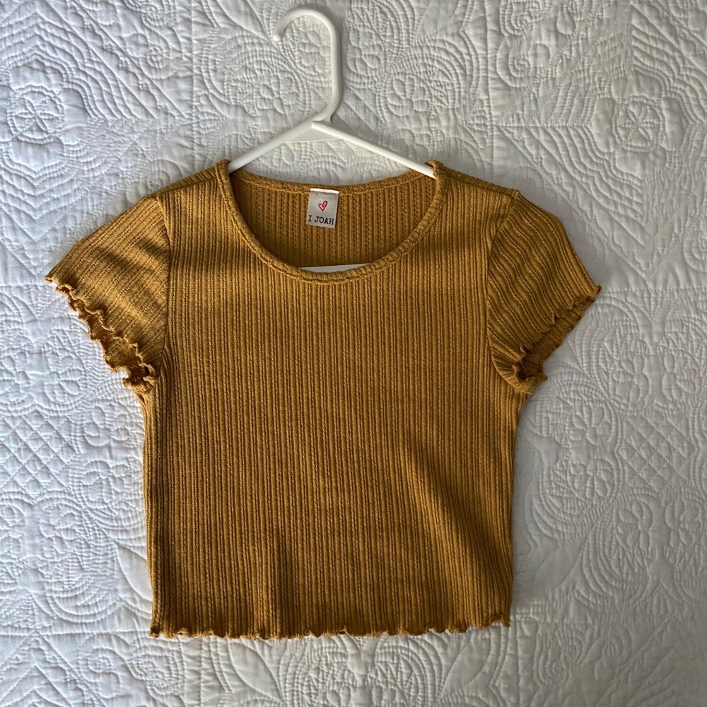 Mustard crop top